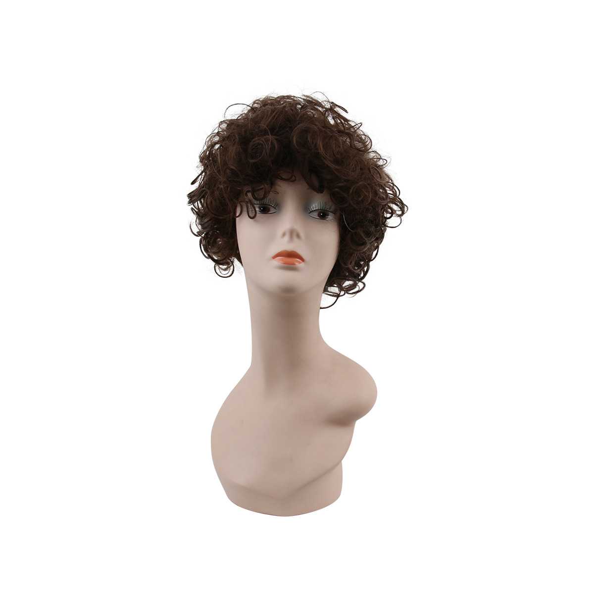 新款直销跨境假发欧美时尚女士短卷发非洲爆炸头头套亚马逊跨境爆