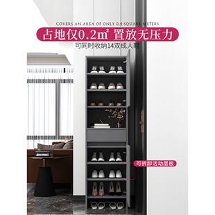 新款直销实木鞋柜家用门口窄款高立式入户玄关柜一体大容量阳台储