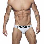 直销一件起批 PUMP 纯色简约男士 新款 网孔布双T丁字裤 U凸大兜袋