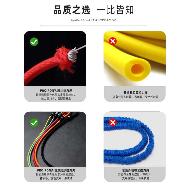 新款直销拉力绳健身器材防断裂多功能拉力器家用套装力量训练易拉