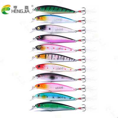 新款直销HENGJIA亨嘉新款镭射浮水米诺鱼饵11cm鲈鱼翘嘴假饵米诺