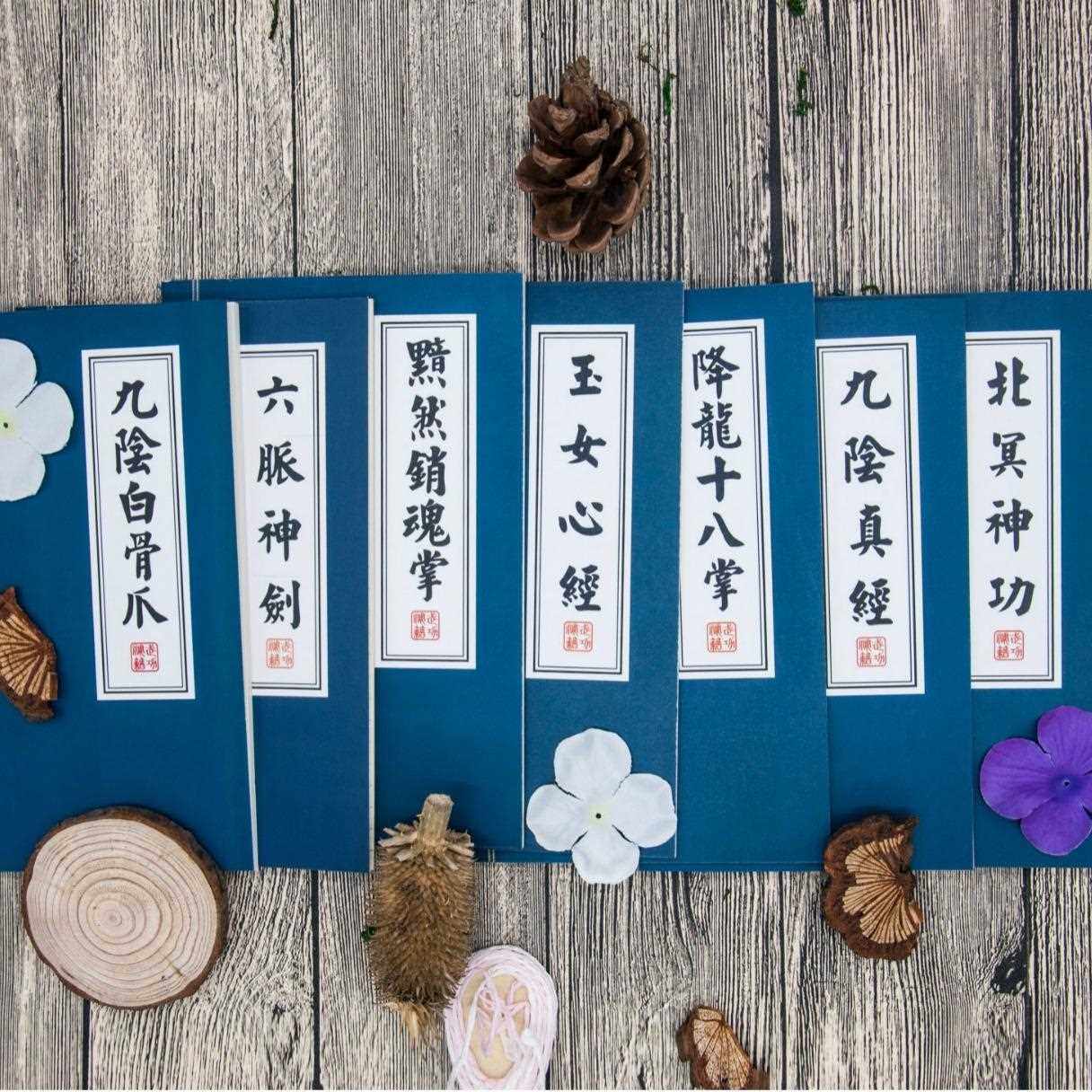 新款直销创意新品文具武林秘籍复古日记本子32K记事本车线本A5学