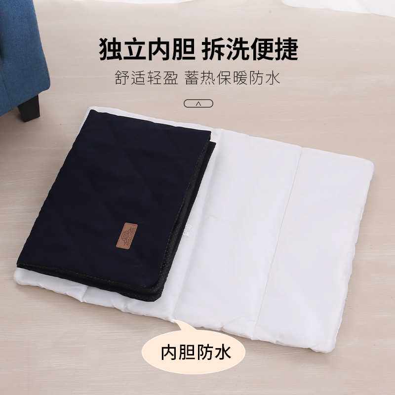 新款直销冬季宠物狗垫子可拆洗狗窝加厚狗睡垫加厚保暖狗床内胆防