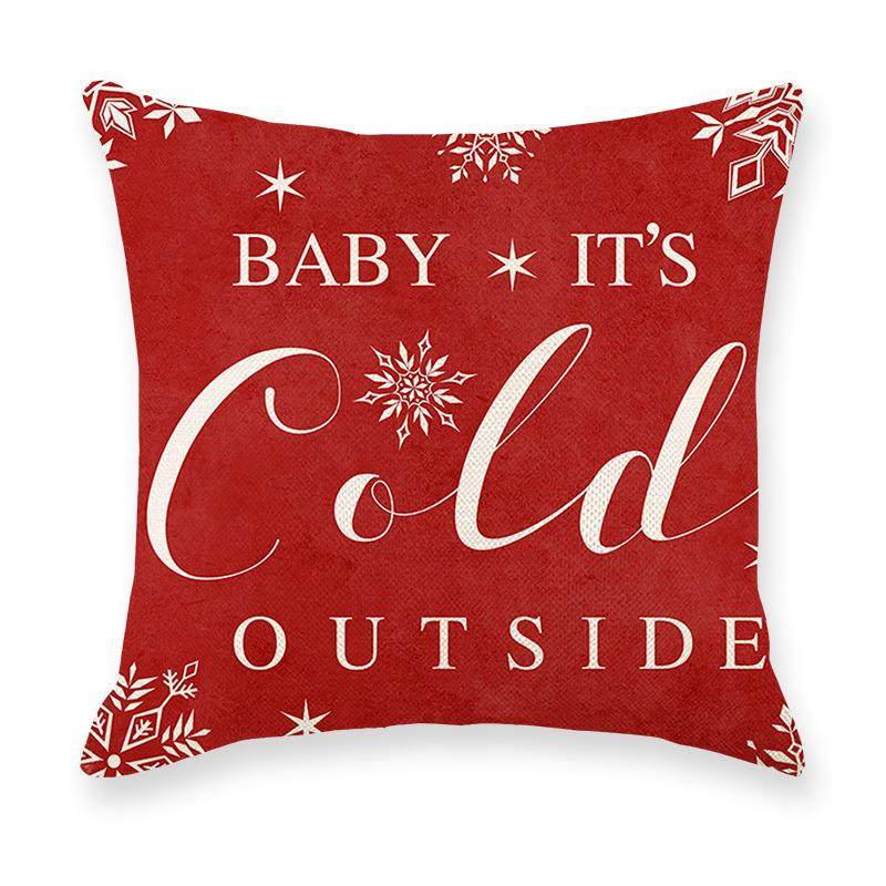 新款直销新款圣诞节抱枕套侧睡沙发卧室腰靠亚麻节日圣诞老人字母,居家布艺,抱枕被,淘宝优惠券,粉丝福利购,淘宝优惠卷