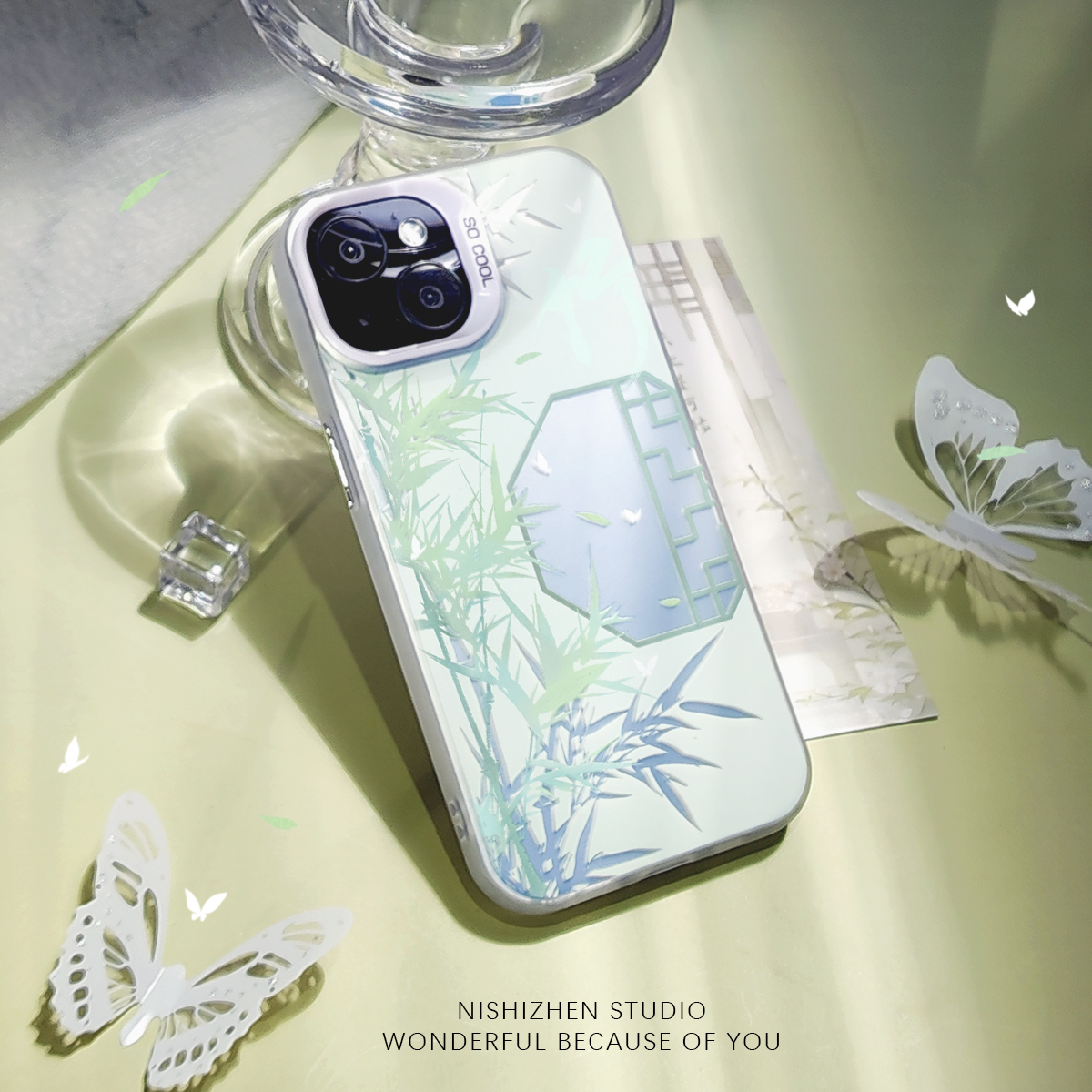 听竹彩银原创苹果手机壳