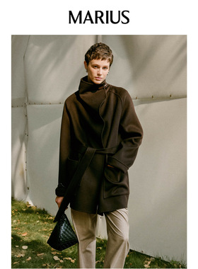 【所有姐姐的衣橱直播间】MARIUS1580大衣羊毛双面呢外套腰带大衣