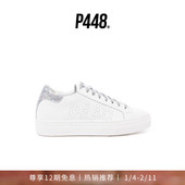 板鞋 P448 舌鞋 尾厚底运动休闲鞋 THEA 女士闪粉鞋