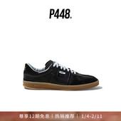 纯色拼接复古德训鞋 休闲鞋 MONZA 男女同款 明星同款 P448