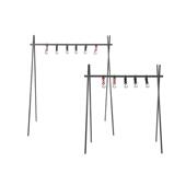 晾户野营架便携外式 置物4脚大号4脚晒架折叠铝合金挂架旅行晾衣架