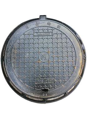 体井球墨铸铁井盖井圈dn7实0重0轻型圆形雨水污水市政道路盖