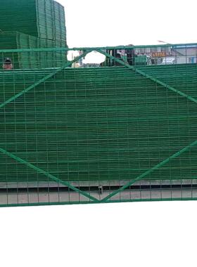 现货售双边护栏网高速公路圈地AVF养丝销殖场扁铁框架双边丝护栏