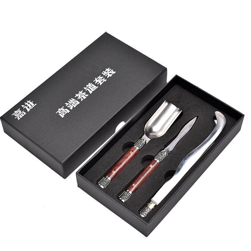 茶道六君子大马士CQYZ-015革茶花梨黑檀茶道五件套针茶匙夹茶杯叉,餐饮具,整套茶具,淘宝优惠券,粉丝福利购,淘宝优惠卷