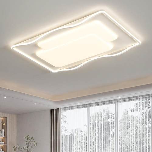 客厅吸顶灯led超亮现代简约大气奶油风大厅主灯套餐广东中山灯具