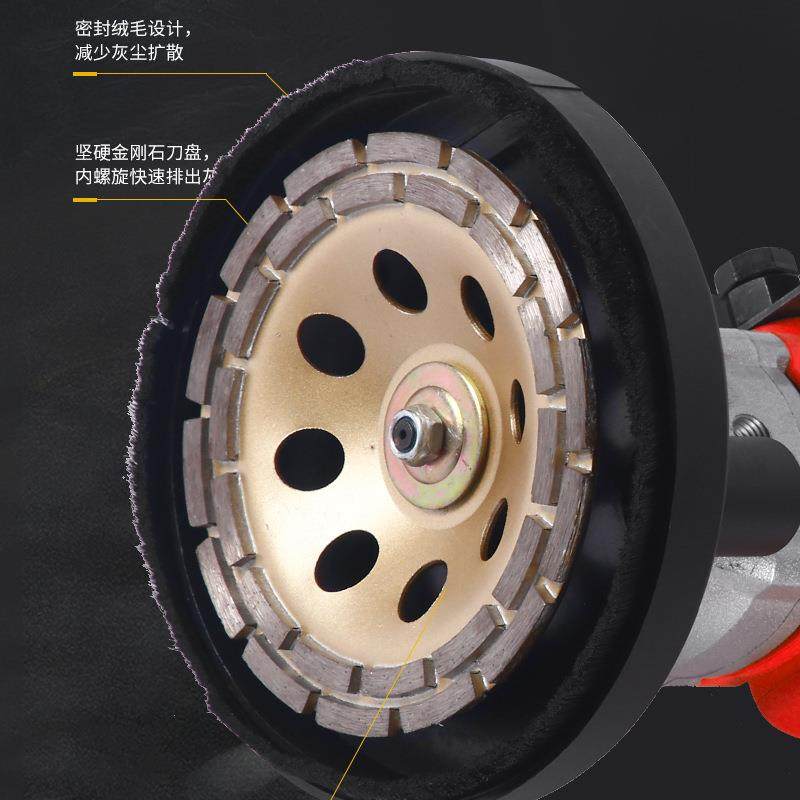 地面混凝土水泥打磨机粗磨机多功能一体无尘无死角打研磨机