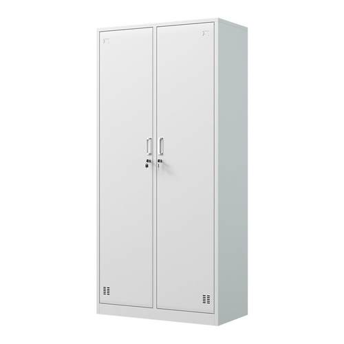 办公室二门员工更衣柜铁皮柜子2门储物柜带锁健身房3门浴室换衣柜