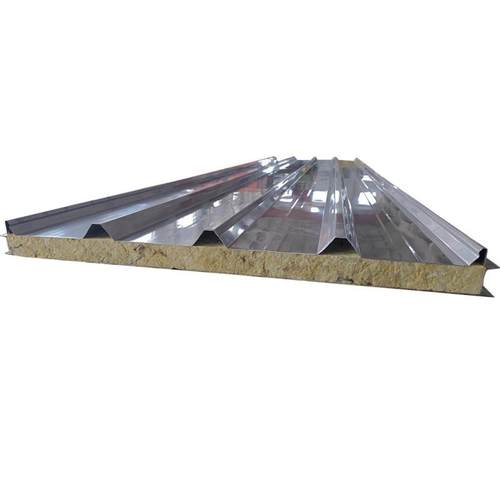 双面不锈钢岩棉板夹芯净化板防火隔热保温板无尘车间洁净板隔墙