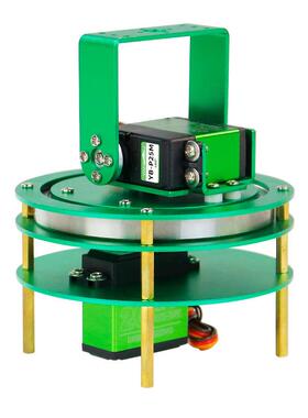 二维电动云台机器人机械臂底座支架20/25kg大扭矩舵机2自由度TI杯