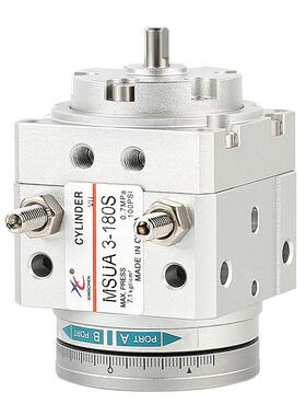 叶片式气动摆台旋转摆动气缸MDSUA*MDSUB1/3/7/20-90S/180SMC型