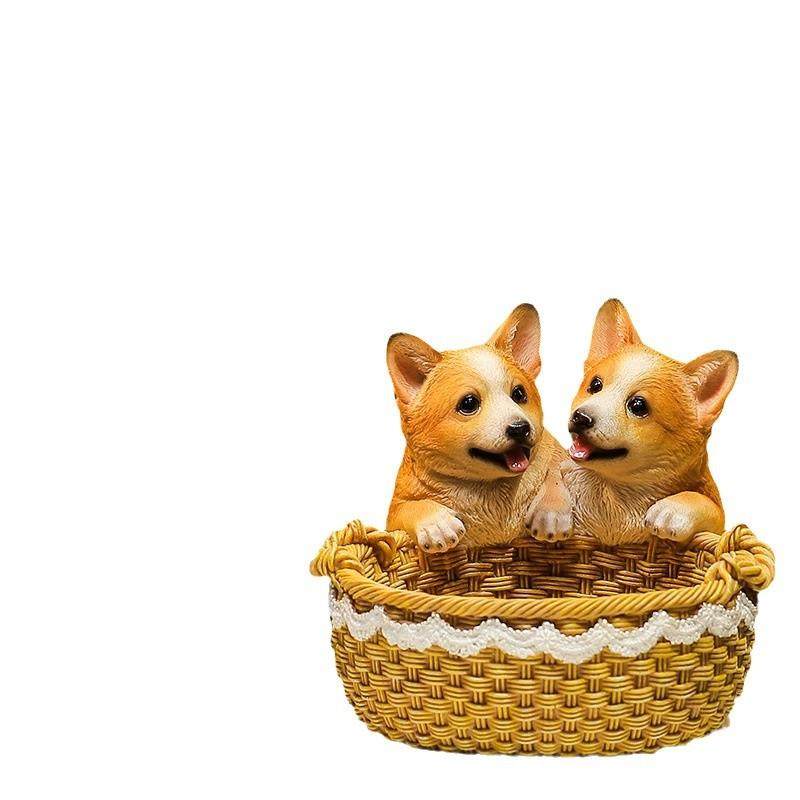 创意狗狗入户玄关钥匙收纳摆件柯基放门口鞋柜客厅家居装饰工艺品,家居饰品,装饰摆件,淘宝优惠券,粉丝福利购,淘宝优惠卷