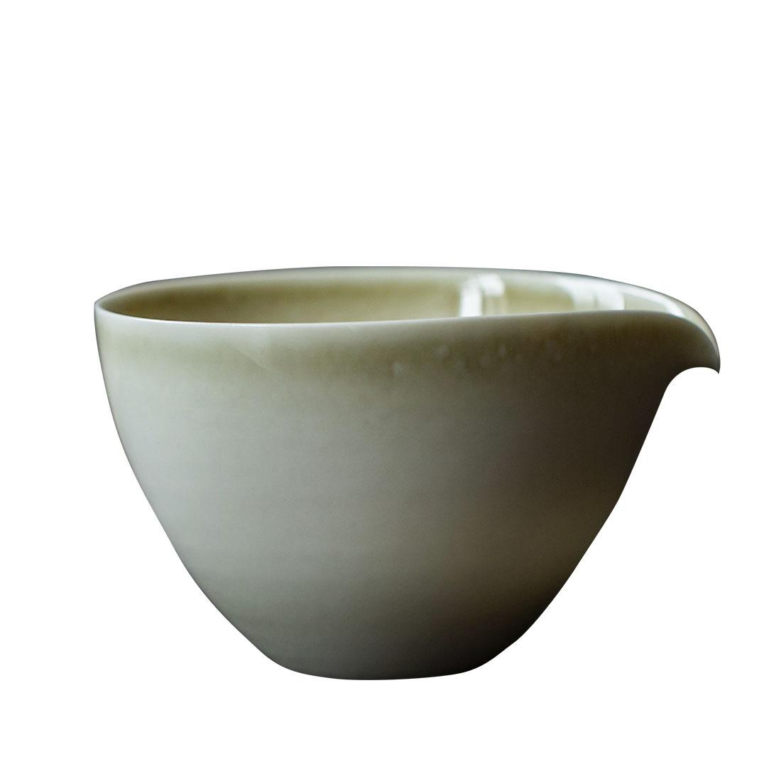 井山落灰公道杯简约之美好用井山落灰釉水滴陶瓷分茶器茶海