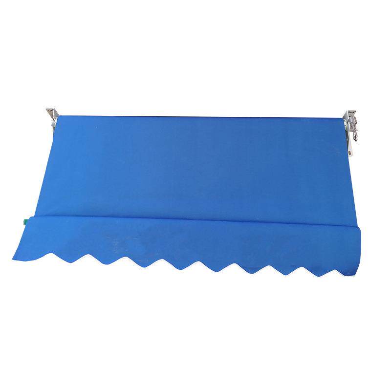 工程广告厂房电动卷帘遮光吊帘户外阳台伸缩式可折叠防雨篷遮阳棚