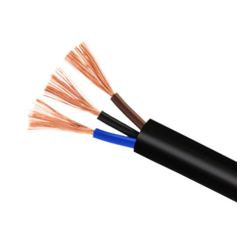 绝缘无氧铜线芯电缆3*0.2护套线三芯电线电缆民用商用电力线缆