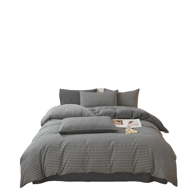 全棉棉121被套单件0180x22单人罩被150x200x2纯0cm褥套被单轻奢高