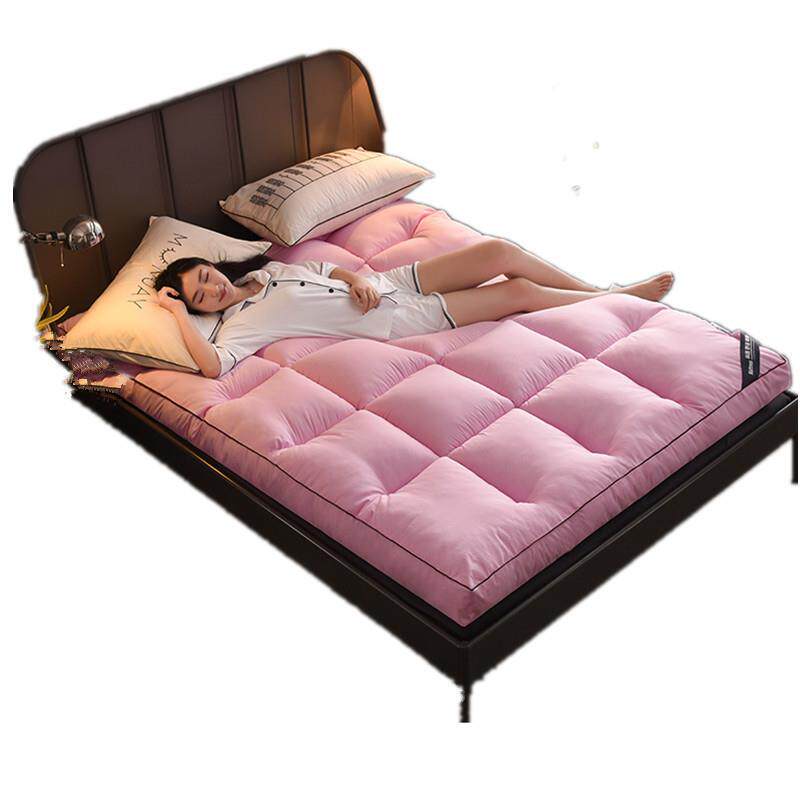 厂家直销加厚床垫柔软立体双边麻绳羽丝棉学生单双人磨毛软床褥子