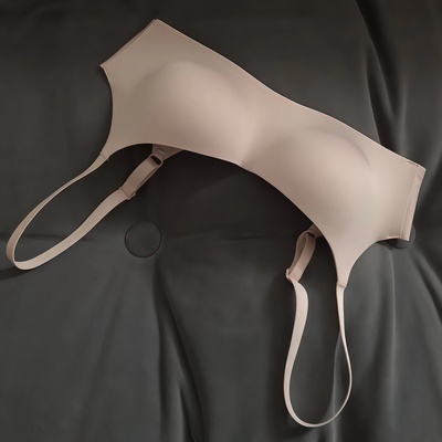 无痕隐形薄深肤色防走光穿白t