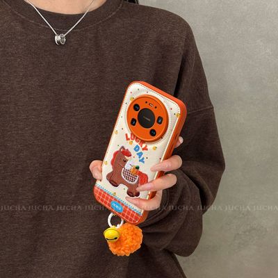 橘子幸运小马华为mate80promax手机壳艺术感卡通HUAWEImate70小众