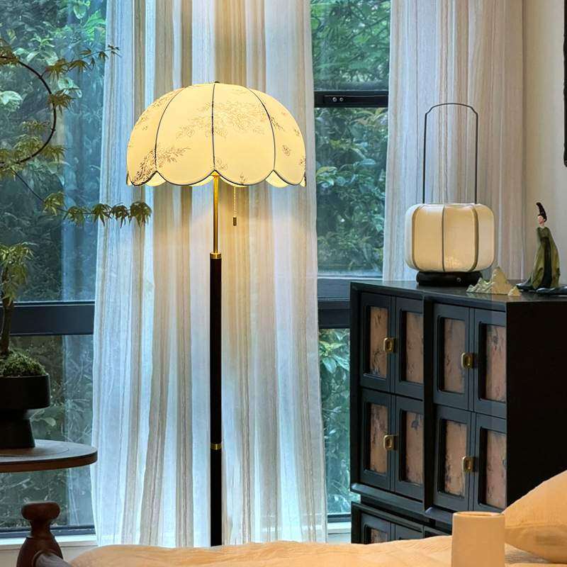 法式中古风客厅落地灯沙发旁美式复古宋代美学感高级感氛围卧室灯,3C数码配件,USB灯,淘宝优惠券,粉丝福利购,淘宝优惠卷