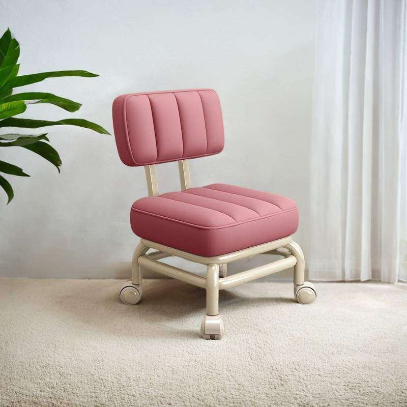 网红小凳子家用靠背万向轮小凳子美缝带娃神器滑轮矮凳轮滑滚轮