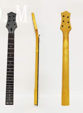 LP哑光24品金属双摇上枕玫瑰木指板小圆音点黑色琴柄不带后背线