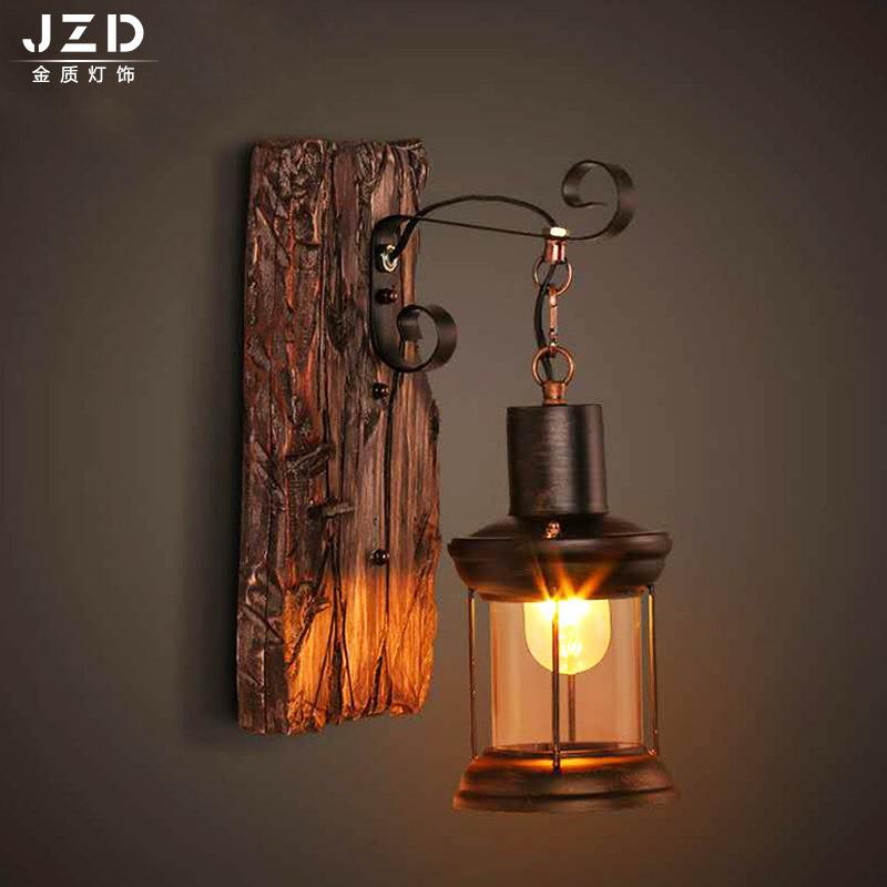 创意做旧仿古led壁灯餐厅咖啡厅酒吧过道走廊壁灯美式复古壁灯