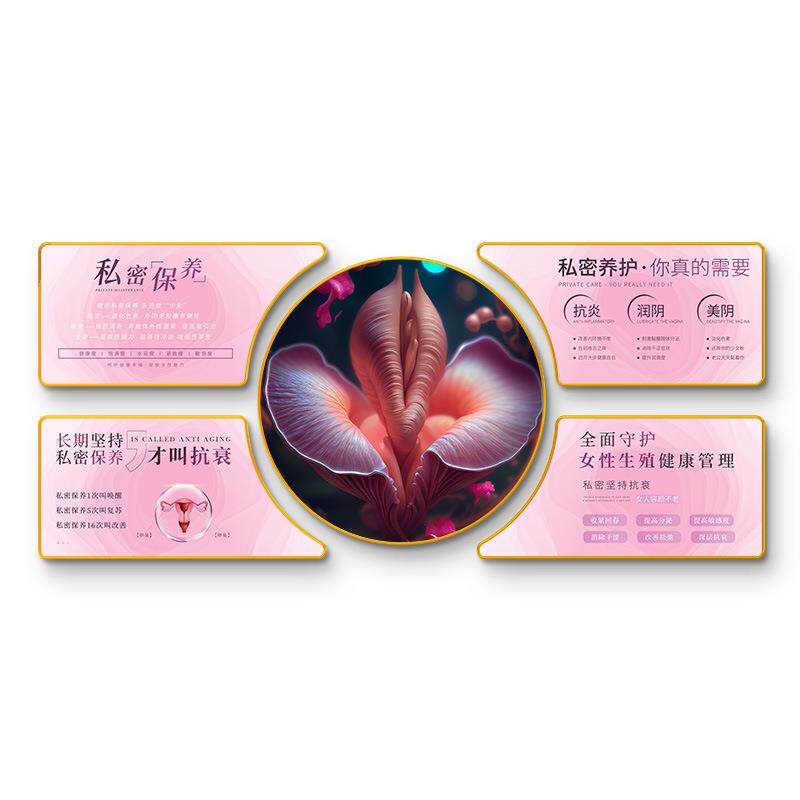 私密护理装饰画美容院背景墙壁画月子中心产康店产后修复宣传挂画