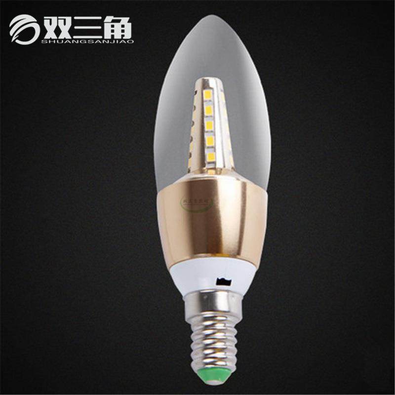 LED蜡烛灯3W5W新款拉尾泡蜡烛灯泡E14小螺口尖泡led灯泡