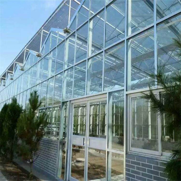 新型智能坚实用型玻璃温室大棚全自动控制图纸免费设计智能温室