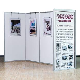书画展板八棱柱展示架画展移动展示墙布置摄影背景墙展览板工厂