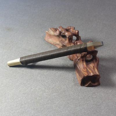 篆刻刀铜杆钨钢雕刻刀硬质合金刻石刀印章石刻工具实心黄铜送皮套