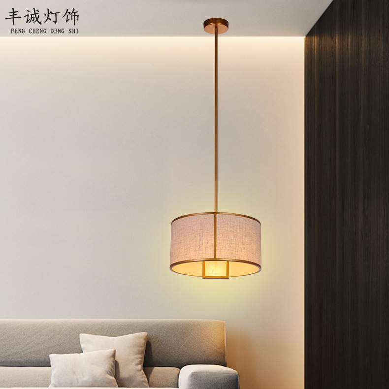 新中式床头小吊灯 现代主卧室床头灯长线酒店沙发背景墙布艺灯具,3C数码配件,USB灯,淘宝优惠券,粉丝福利购,淘宝优惠卷