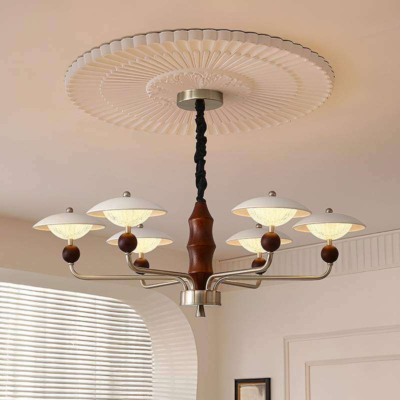 法式中古客厅美式复古高级感吊灯卧室餐厅书房南洋风实木个性主灯,3C数码配件,USB灯,淘宝优惠券,粉丝福利购,淘宝优惠卷