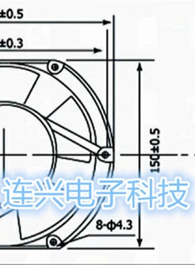 全新CC17251B220/B380H 220V/380V 17251 机柜变频器专用散热风扇