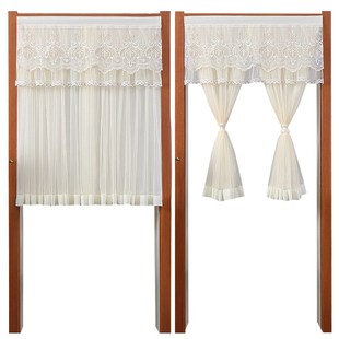 蕾丝门帘遮挡帘半帘2025新款高级感隔断帘卧室家用纱帘卫生间门帘