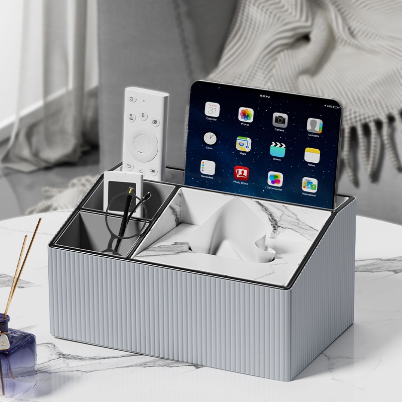 纸巾盒客厅高档轻奢家用创意现代抽纸盒高级感茶几收纳盒2024新款