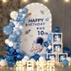 男孩十岁生日装 饰场景布置10气球派对12仪式 感高级会场party快乐