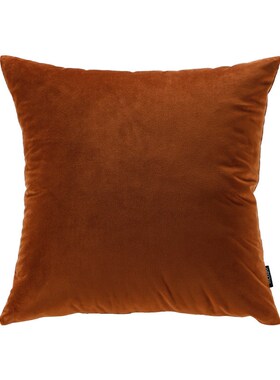 LIVING inc.焦糖色 天鹅绒抱枕覆古客厅沙发靠垫办公室腰靠枕床上