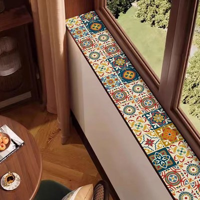 卧室窗台垫防水防尘长条形极窄皮革飘窗垫餐边柜玄关柜防护垫桌垫