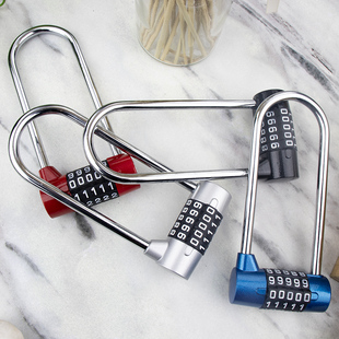 加长密码锁橱柜锁具柜子锁头家用衣柜柜门文件柜鞋柜U型长梁挂锁