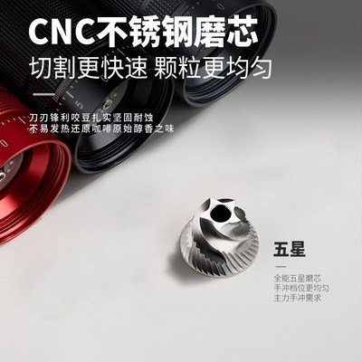 磨豆机外调手摇钢芯咖啡豆研磨器便携户外不O锈钢咖啡磨粉器家用