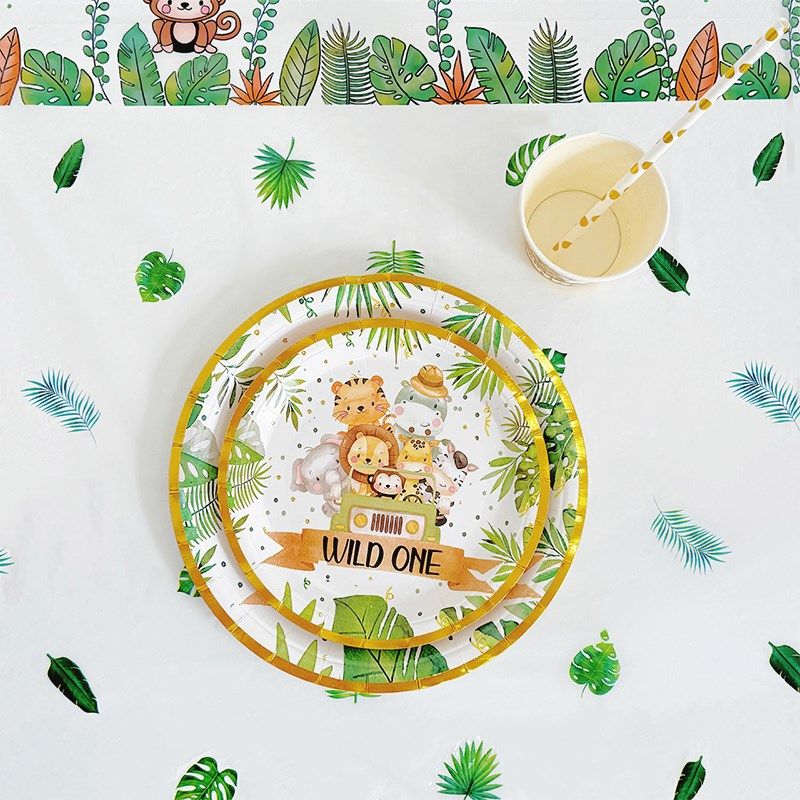 儿童生日布置装扮一次性桌布蛋糕餐具丛林动物派对纸杯纸盘装饰,节庆用品/礼品,节日装扮用品,淘宝优惠券,粉丝福利购,淘宝优惠卷